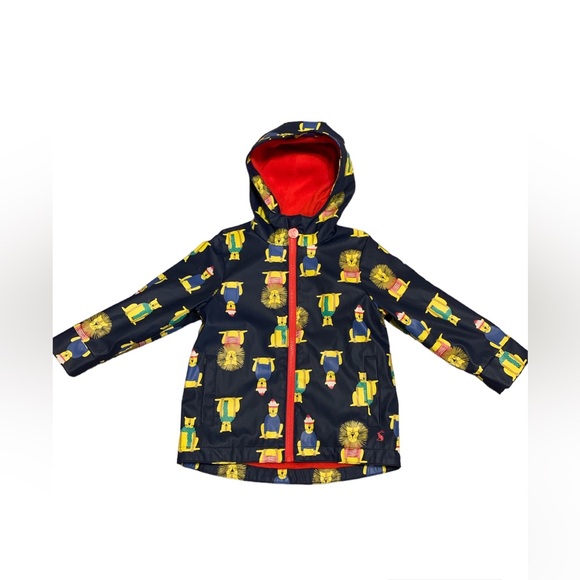 Joules Clothing Rain Coat Lion Great Britain Size 3y - Picture 1 of 6
